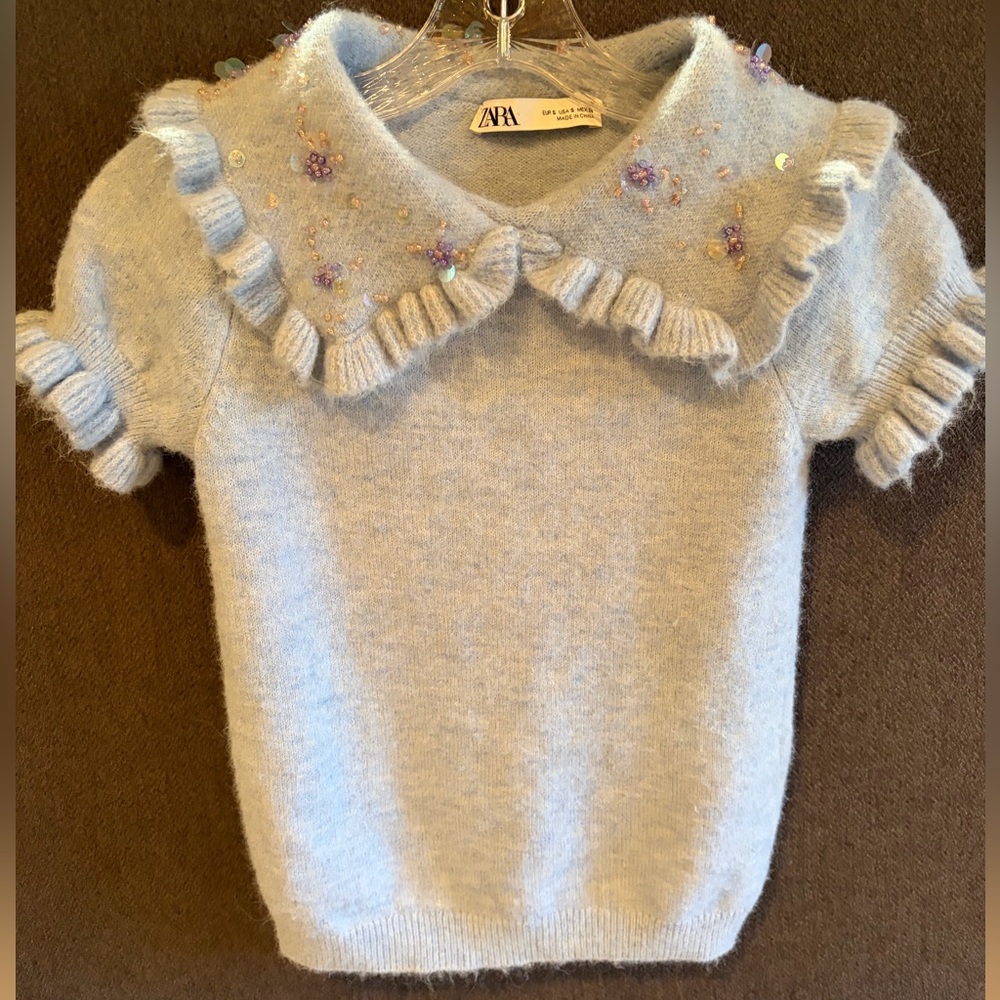Zara short sleeve sweater